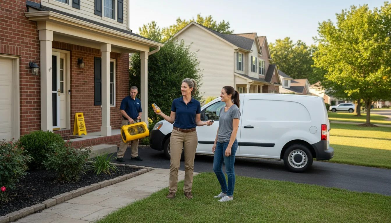 Residential water damage restoration in Hassell, NC